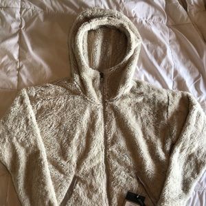 The North Face Furry Fleece Hoodie, Vintage White